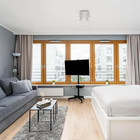 Apartman Vistula Boulevard With Free Parking Spot Krakkó